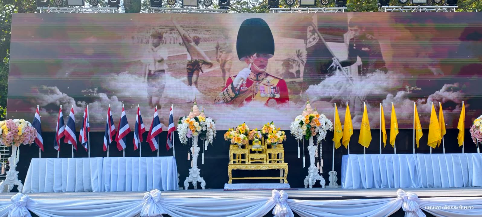 ทีมกู้ชีพร่วมกตัญญู-เข้าร่วมดูแลผู้เข้าร่วมพิธีเปิดงานช