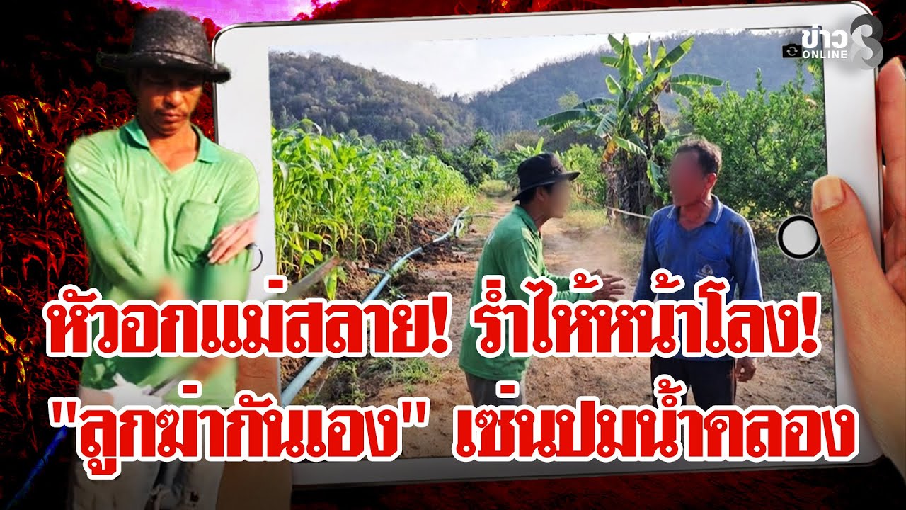‘ศึกสายเลือด!-น้องทุบพี่ดับ-แย่งน้ำทำสวน-แม่ใจสลาย!-ลูก